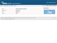 Tablet Screenshot of 1100021593.profile.binus.ac.id