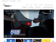 Tablet Screenshot of binus.tv