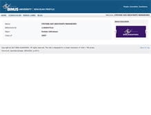 Tablet Screenshot of 1100047516.profile.binus.ac.id