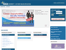 Tablet Screenshot of lecturervacancy.binus.ac.id